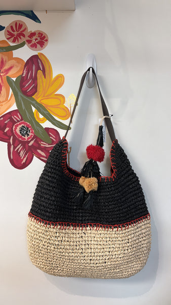 New Sonoma Black Shoulder Bag, 14"x15"