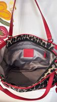Coach Red Ocelot Shoulder Bag, 17"X9"