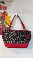 Coach Red Ocelot Shoulder Bag, 17"X9"