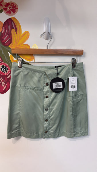 New White Fox Heard a Rumor Sage Mini Skirt, M