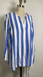 Ruby Rd Blue Stripe Top, 1X