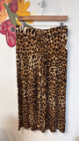 Lauren Ralph Lauren Animal Print Wide Leg Pants, M Petite