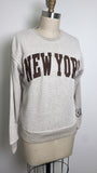 New York Popular Tan Sweatshirt, S