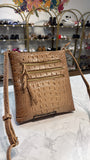 Croc Embossed Crossbody Bag, 10"x9"