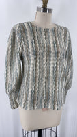 New Skies Are Blue Hazel Printed Crochet Top, S (retail $62)