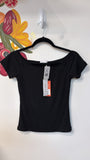New Gilli Black Fitted Top, M