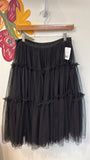 Chelsea & Violet Black Tulle Skirt, M