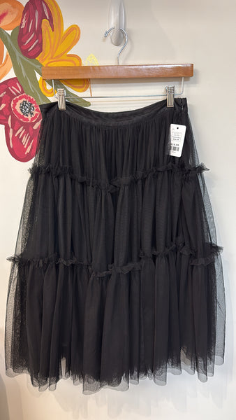 Chelsea & Violet Black Tulle Skirt, M