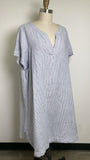 Tahari Blue Linen Dress, 2X