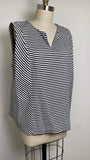 Talbots Black Stripe Top, 2X