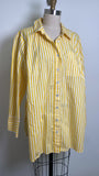 Talbots Yellow Stripe Top, 2X