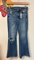 American Eagle Hi Rise Flare 29" Inseam Jeans, 00