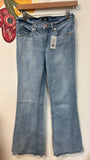 Express 70s Flare Mid Rise 32" Inseam Jeans, 0