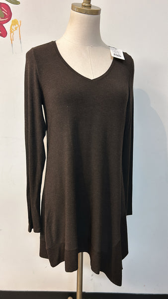 Eileen Fisher Brown Asymmetrical Tunic, XS