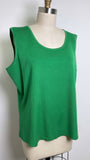 Ming Wang Green Top, 1X