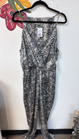 New Bishop + Young  Wild Thing Snake Print Jumpsuit, L (retail $109)