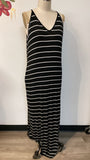 Heimish U.S.A. Black Stripe Dress, L