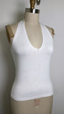 Banana Republic White Halter Top, S
