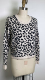 Yes Lola Animal Print Sweater, XS