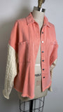 Pol Pink Denim Jacket, S