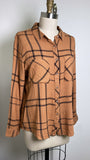 Grace & Lace Brown Top, S