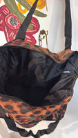 Chico's Animal Print Foldable Tote Bag, 16"x12"