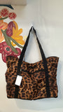 Chico's Animal Print Foldable Tote Bag, 16"x12"