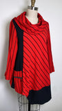 Ali Miles Red/Black Top, M