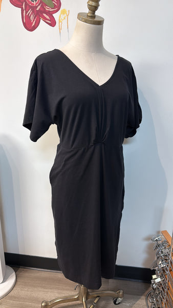 Pact Black Dress, M