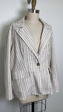 Coco + Carmen Tan Stripe Jacket, XXL