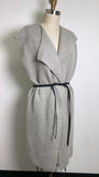 Ellen Tracy Gray Belted Sweater, XL