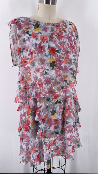 New Jessica Howard Floral Dress, 10 Petite