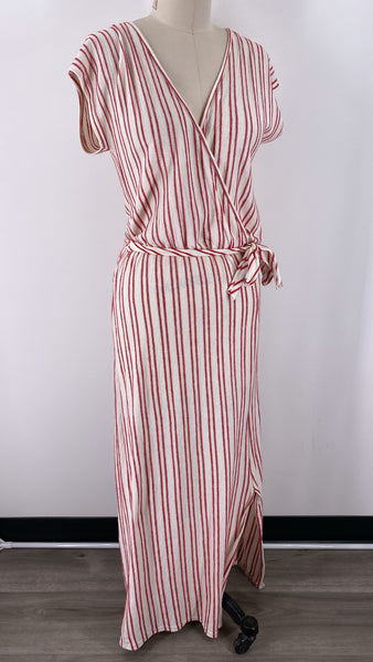 Caution to the Wind Ivory/Red Dress, M