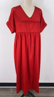 Zig Zag Stripe Red Dress, M