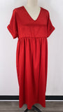 Zig Zag Stripe Red Dress, M