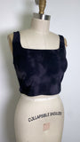 New Crz Yoga Black Tie Dye Sports Bra, L