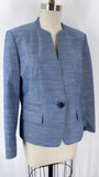 Kasper Blue Blazer Jacket, 12 Petite