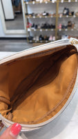 New Thomas & Lee Silver Quilted Crossbody Bag, 8"x6"