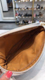 New Thomas & Lee Silver Quilted Crossbody Bag, 8"x6"