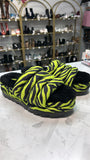 Ugg Green/Black Maxi Slide Tiger Print, 10