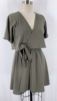 Gianni Bini Green Split Sleeve Dress, S
