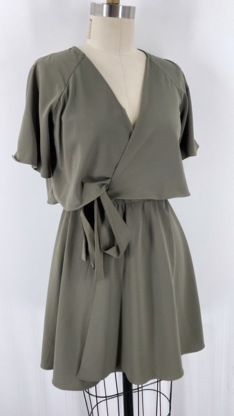 Gianni Bini Green Split Sleeve Dress, S
