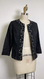 Ruby Rd Black Denim Jacket, 12 Petite