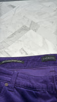 Talbots Purple Corduroy Straight Leg Jeans, 18W