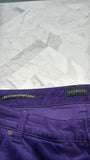 Talbots Purple Corduroy Straight Leg Jeans, 18W