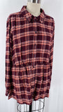 New Lane Bryant Plaid Top, 18/20 (retail $59)
