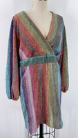 Eva Mendes Multicolor Dress, XL