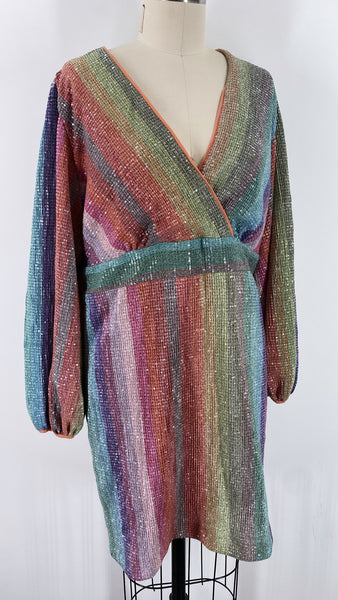 Eva Mendes Multicolor Dress, XL