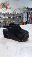 Boutique Corkys Black Carley Sandals, 10