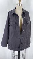 Eileen Fisher Black Denim Jacket, L (retail $220)